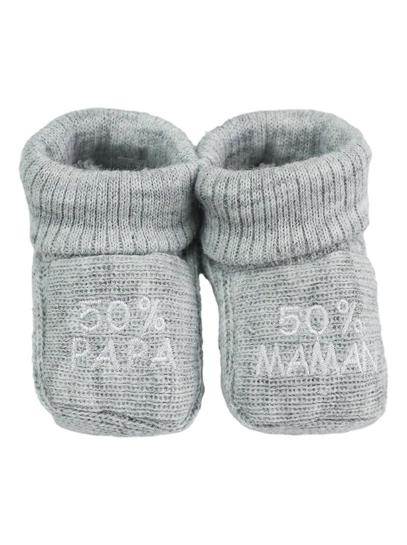 Chaussons bébé Trois Kilos Sept Gris - Kiabi