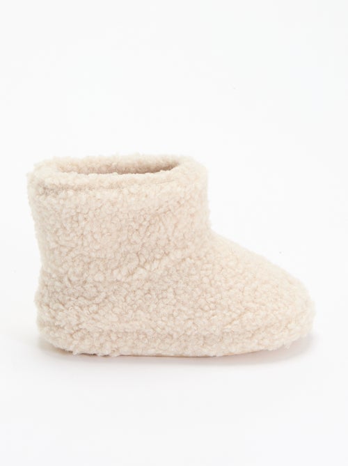 Chaussons boots effet moutonné - Kiabi Chaussons boots effet moutonné - Kiabi