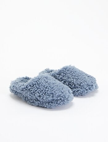 Chaussons boots effet moutonné