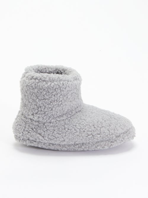 Chaussons boots effet moutonné - Kiabi