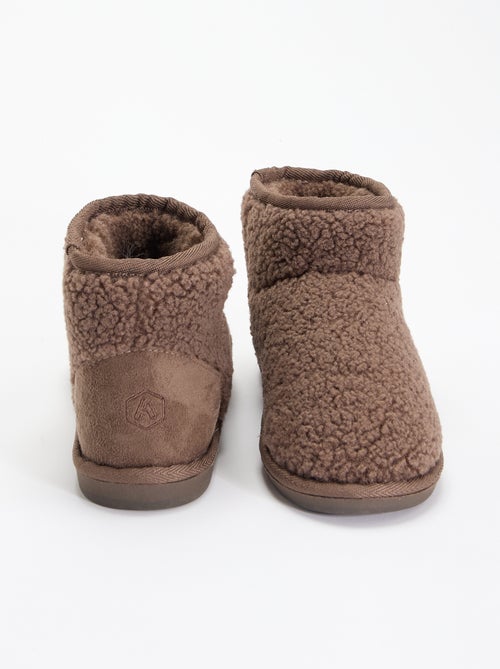 Chaussons boots effet moutonné - Kiabi Chaussons boots effet moutonné - Kiabi