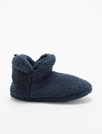Chaussons boots effet moutonné