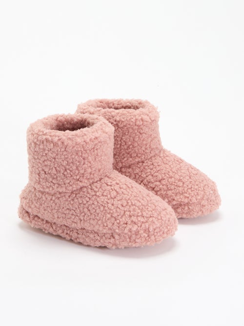 Chaussons boots effet moutonné - Kiabi Chaussons boots effet moutonné - Kiabi