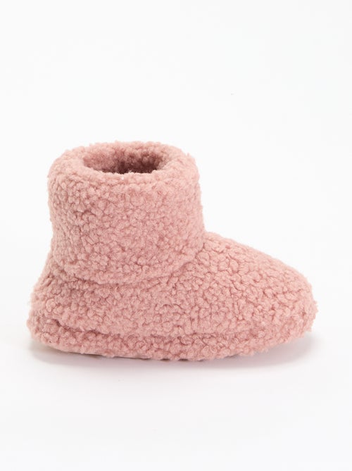 Chaussons boots effet moutonné - Kiabi Chaussons boots effet moutonné - Kiabi
