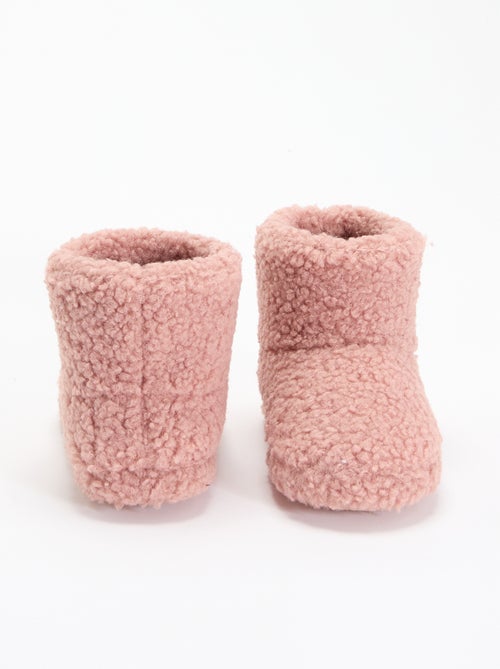 Chaussons boots effet moutonné - Kiabi Chaussons boots effet moutonné - Kiabi