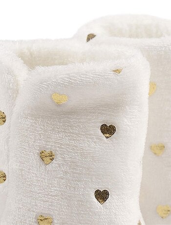 Chaussons boots Gold ivoire