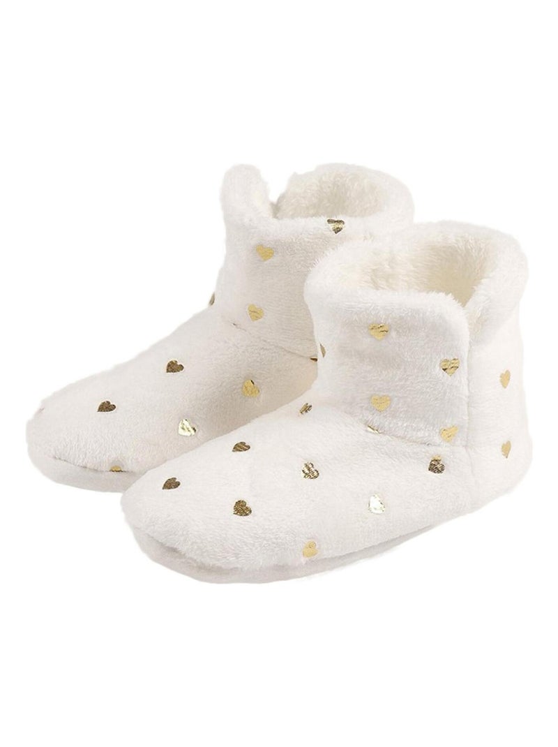 Chaussons boots Gold ivoire Ecru - Kiabi