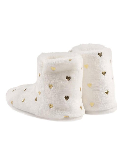 Chaussons boots Gold ivoire - Kiabi