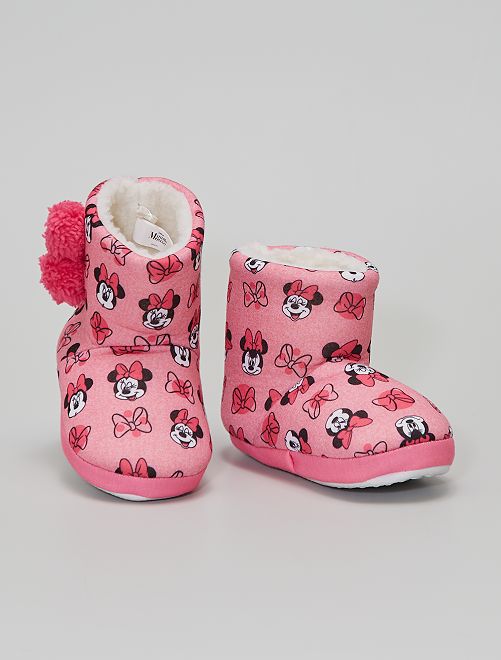 Chaussons boots 'Minnie'                             rose 
