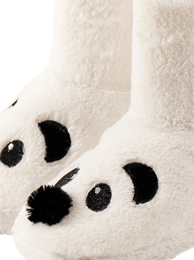 Chaussons boots Panda Ecru - Kiabi