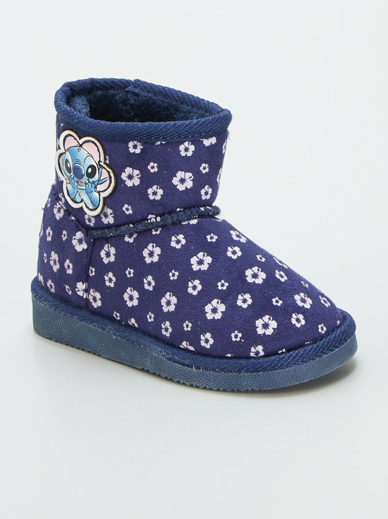 Chaussons boots 'Stitch' 'Disney' Bleu - Kiabi