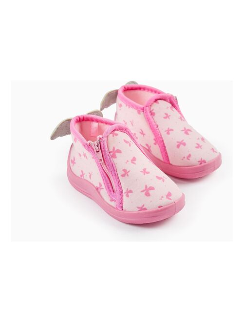 Chaussons bottes en jersey rose pour bébé fille - Kiabi