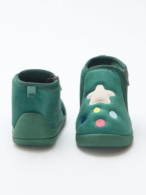 Chaussons bottillon ludique Noël - Kiabi