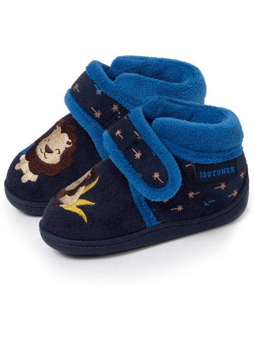 Chaussons bottillons à fermeture à scratch, bon maintien du bébé garçon isotoner - Kiabi Chaussons bottillons à fermeture à scratch, bon maintien du bébé garçon isotoner - Kiabi