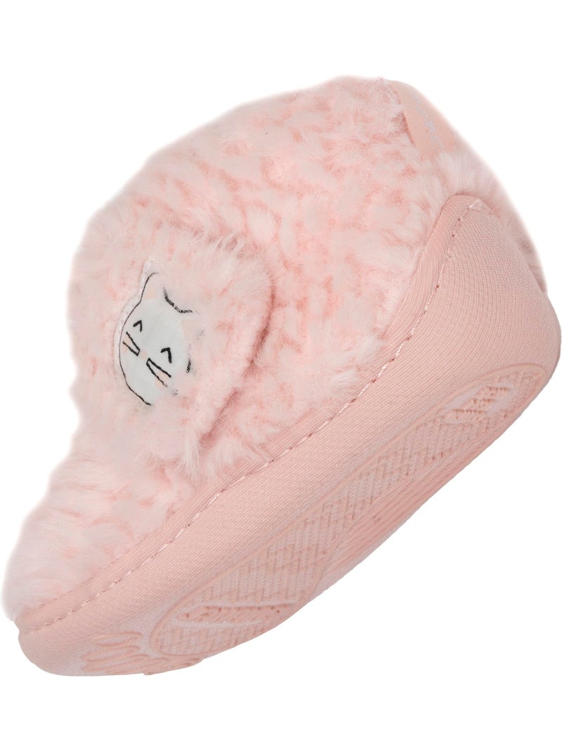 Chaussons bottillons à scratch, bon maintien du pied, fille isotoner Rose - Kiabi