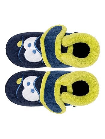 Chaussons bottillons à scratch, semelle antidérapante, bébé garçon Isotoner
