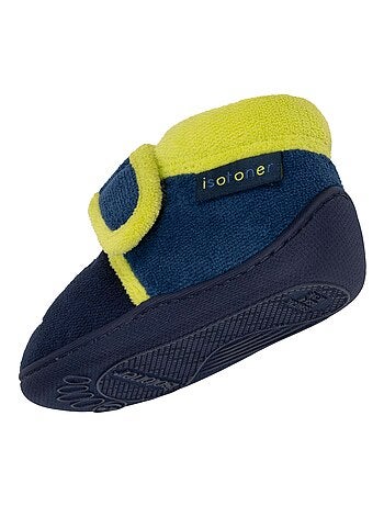 Chaussons bottillons à scratch, semelle antidérapante, bébé garçon Isotoner