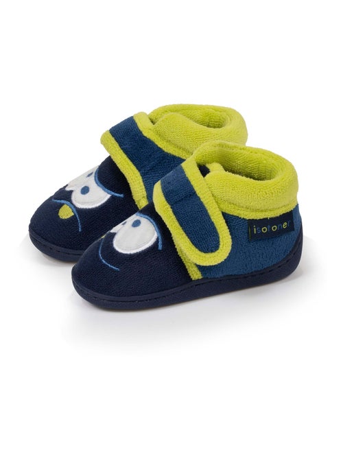 Chaussons bottillons à scratch, semelle antidérapante, bébé garçon Isotoner - Kiabi