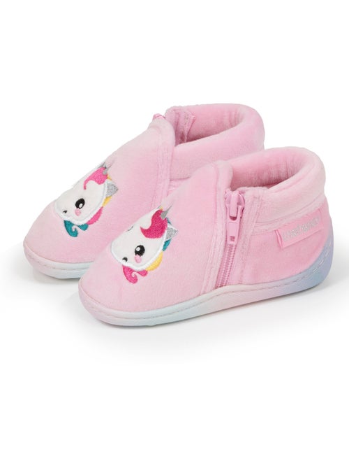 Chaussons bottillons à zip, bon maintien du pied, bébé fille isotoner - Kiabi Chaussons bottillons à zip, bon maintien du pied, bébé fille isotoner - Kiabi