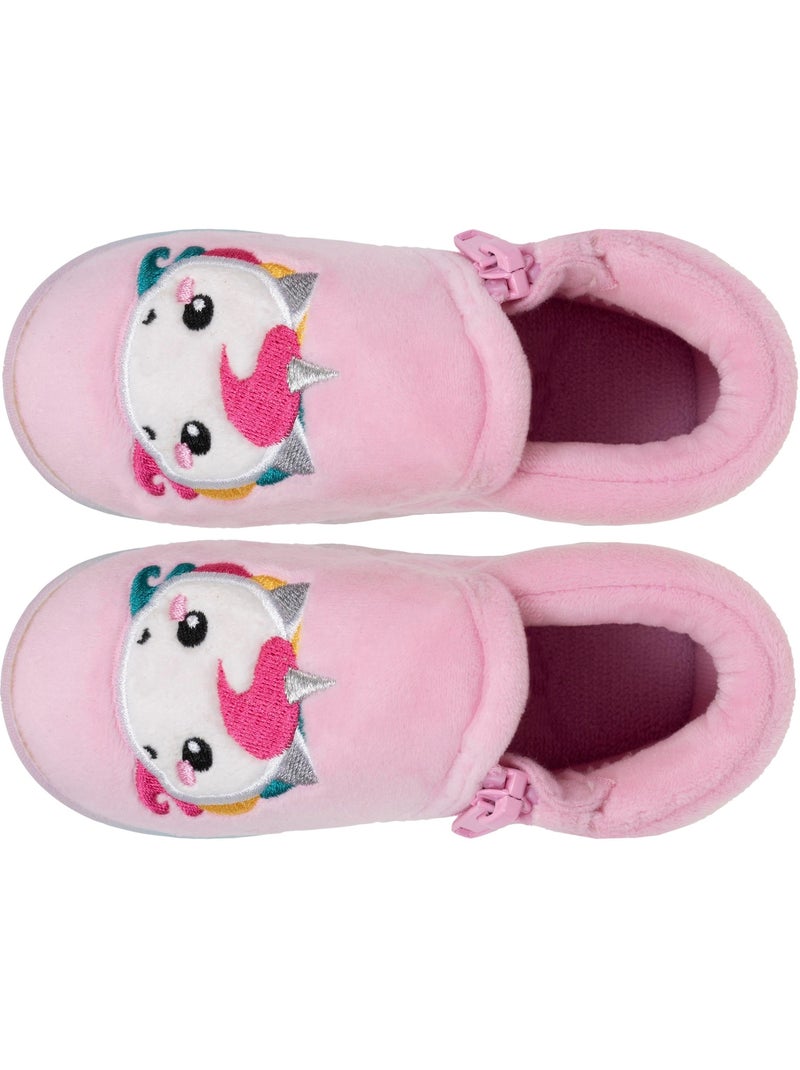 Chaussons bottillons à zip, bon maintien du pied, bébé fille isotoner Rose - Kiabi