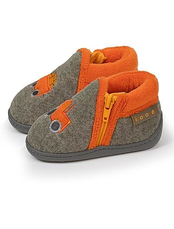 Chaussons bottillons à zip, bon maintien du pied, bébé garçon Isotoner