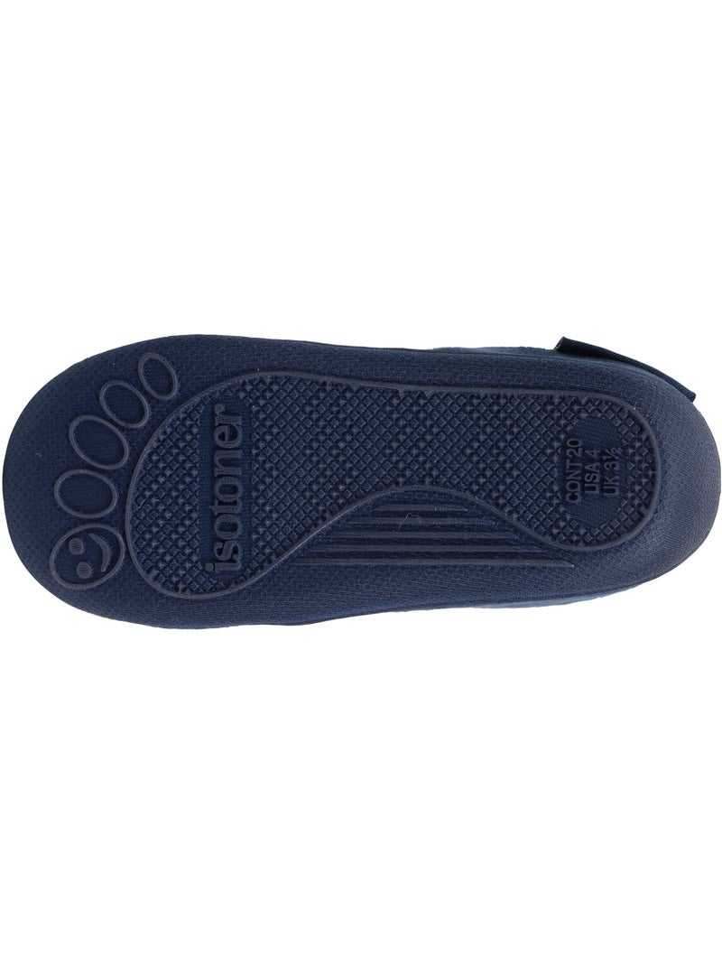 Chaussons bottillons à zip, faciles à enfiler, bon maintien bébé fille Isotoner Bleu marine - Kiabi
