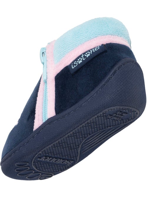 Chaussons bottillons à zip, faciles à enfiler, bon maintien bébé fille Isotoner - Kiabi