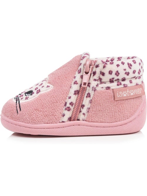 Chaussons bottillons à zip, faciles à enfiler, bon maintien bébé fille isotoner - Kiabi Chaussons bottillons à zip, faciles à enfiler, bon maintien bébé fille isotoner - Kiabi