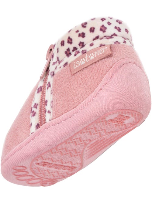Chaussons bottillons à zip, faciles à enfiler, bon maintien bébé fille isotoner - Kiabi Chaussons bottillons à zip, faciles à enfiler, bon maintien bébé fille isotoner - Kiabi