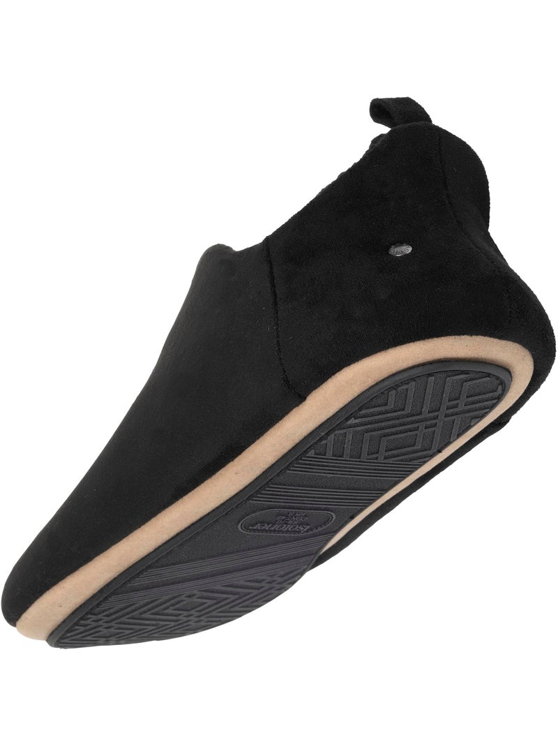 Chaussons bottillons confortables, chauds, intérieur sherpa homme isotoner Noir - Kiabi