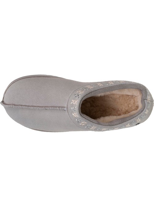 Chaussons bottillons dessus cuir, semelle confort femme isotoner - Kiabi Chaussons bottillons dessus cuir, semelle confort femme isotoner - Kiabi