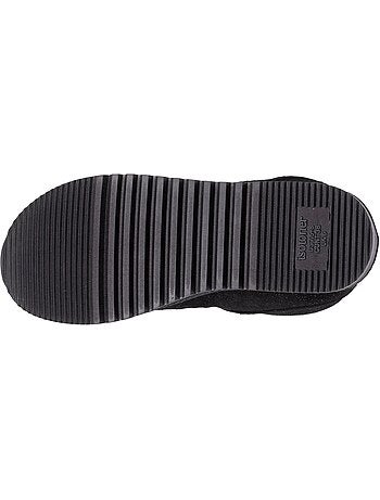 Chaussons bottillons dessus cuir, semelle confort femme isotoner