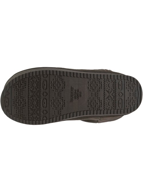 Chaussons bottillons dessus en cuir, semelle plateforme femme isotoner - Kiabi