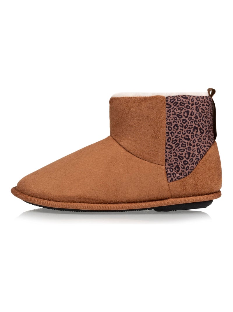 Chaussons bottillons  femme Isotoner Camel - Kiabi