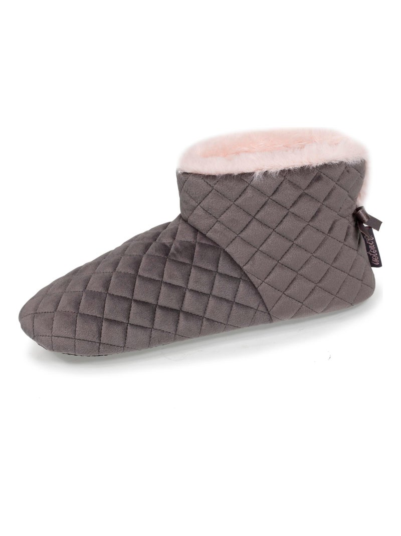 Chaussons bottillons  femme Isotoner Gris foncé - Kiabi