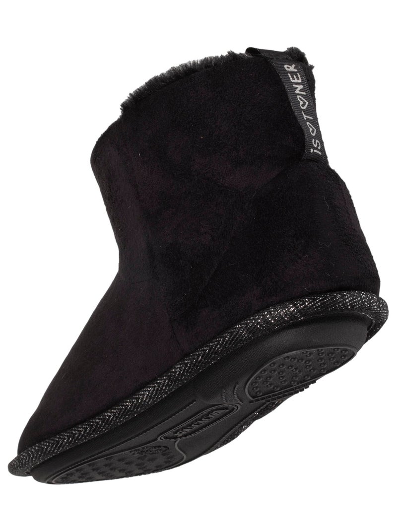 Chaussons bottillons  femme Isotoner Noir - Kiabi