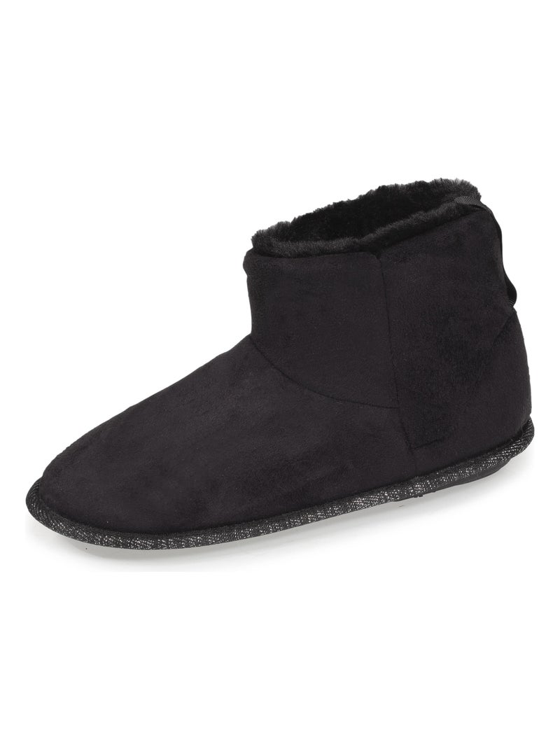 Chaussons bottillons femme noir Isotoner Noir - Kiabi