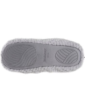 Chaussons bottillons imitation fourrure, semelle femme isotoner