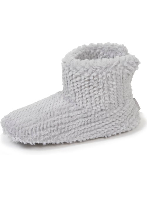 Chaussons bottillons imitation fourrure, semelle femme isotoner - Kiabi Chaussons bottillons imitation fourrure, semelle femme isotoner - Kiabi
