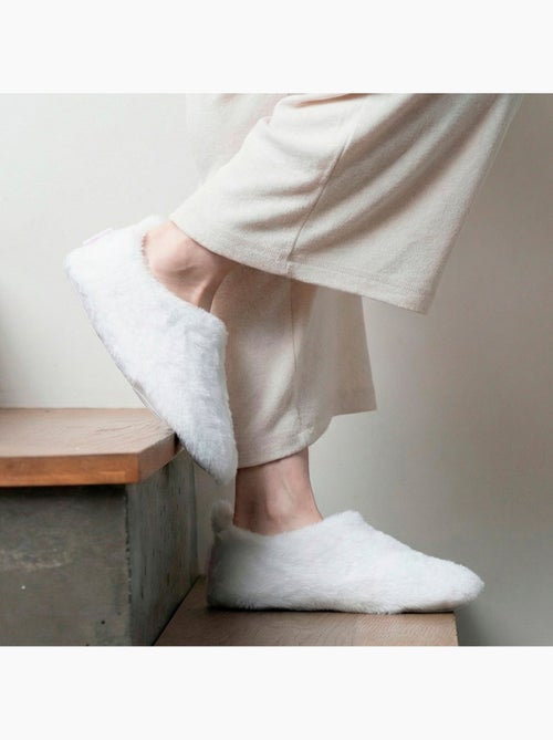 Chaussons bottillons imitation fourrure, semelle gomme femme Isotoner - Kiabi