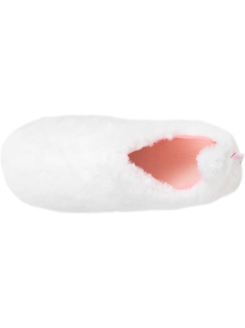 Chaussons bottillons imitation fourrure, semelle gomme femme Isotoner Ivoire - Kiabi