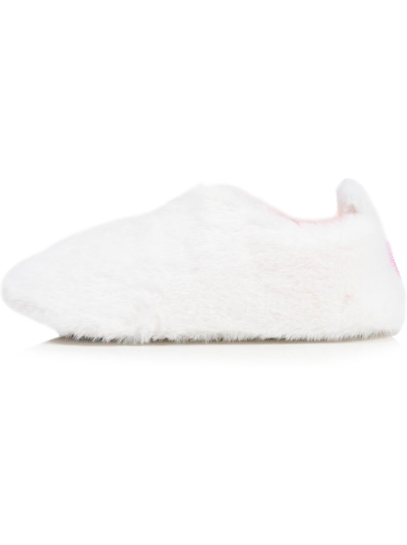 Chaussons bottillons imitation fourrure, semelle gomme femme Isotoner Ivoire - Kiabi