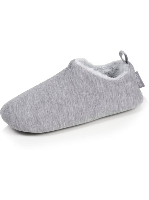 Chaussons bottillons jersey, semelle gomme antidérapante femme Isotoner - Kiabi