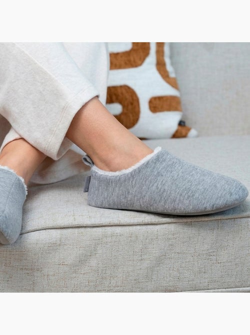 Chaussons bottillons jersey, semelle gomme antidérapante femme Isotoner - Kiabi