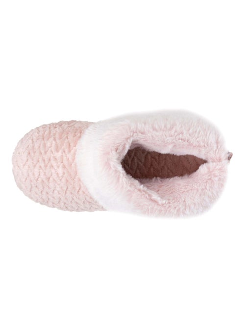 Chaussons bottillons micro éponge, semelle antidérapante femme Isotoner - Kiabi