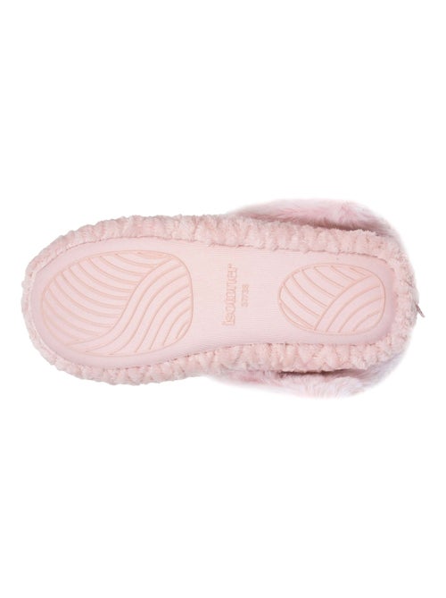 Chaussons bottillons micro éponge, semelle antidérapante femme Isotoner - Kiabi