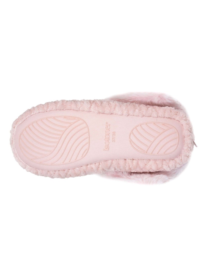 Chaussons bottillons micro éponge, semelle antidérapante femme Isotoner Rose - Kiabi