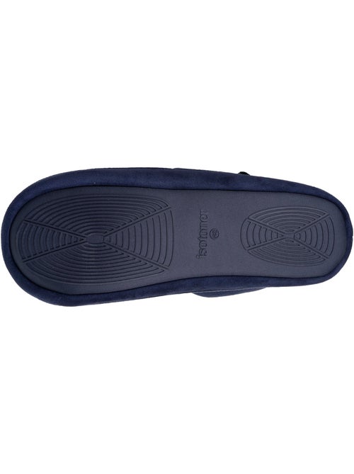 Chaussons bottillons micro éponge, semelle gomme homme - Kiabi