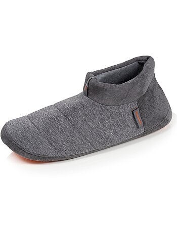 Chaussons bottillons micro éponge, semelle gomme homme Isotoner