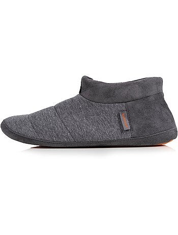 Chaussons bottillons micro éponge, semelle gomme homme Isotoner